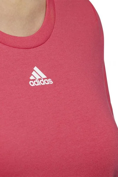 Adidas Essentials Dámské Tričko Pink S Krátkým Rukávem