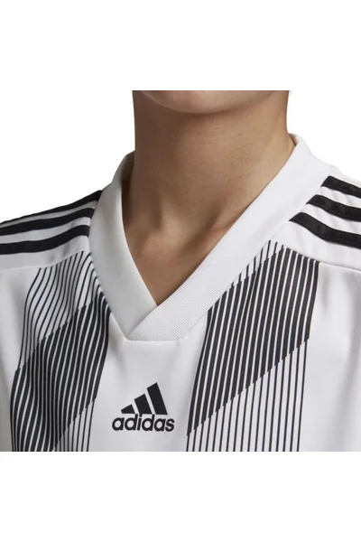 Dětské bílé tričko Adidas Striped 19 Jr DU4398