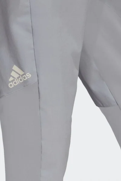 Pánské šedé tréninkové kalhoty - Adidas AEROREADY