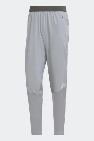 Pánské šedé tréninkové kalhoty - Adidas AEROREADY