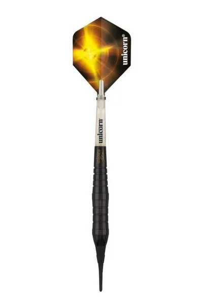 Hrací šipky Unicorn Black Brass soft tip - Jelle Klaasen 19g:23771|21g:23772