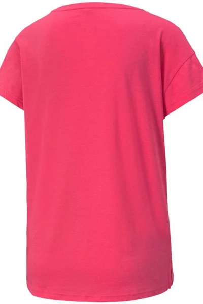 Růžové dámské tričko Puma Active Logo Tee Glowing W 852006 76