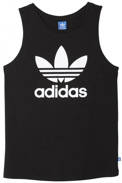 ADIDAS ORIGINALS Černé/Bílé Tričko Loose Trefoil Tank