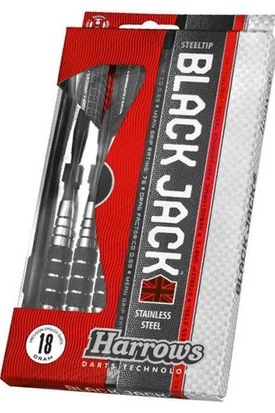 Hrací šipky Harrows Black Jack Steeltip HS-TNK-000013144