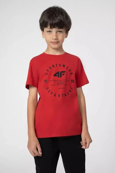 Klasické dětské tričko 4F s krátkým rukávem