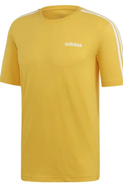 Adidas Pánské Tričko 3 Pruhy Essentials Žluté