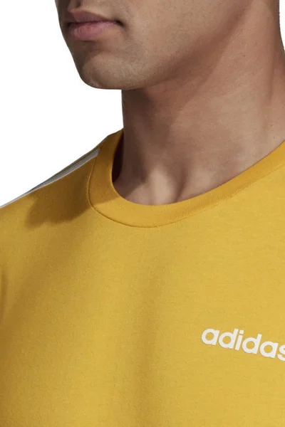 Adidas Pánské Tričko 3 Pruhy Essentials Žluté