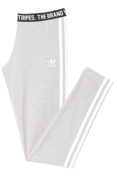 Adidas ORIGINALS Dámské šedé legíny s třemi pruhy