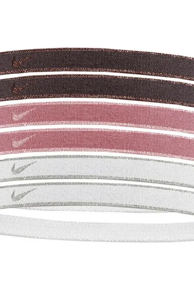 Sportovní čelenky Nike FlexiFit růžové - sada 6 ks