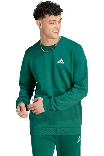 Pánská mikina adidas Essentials Fleece zelená