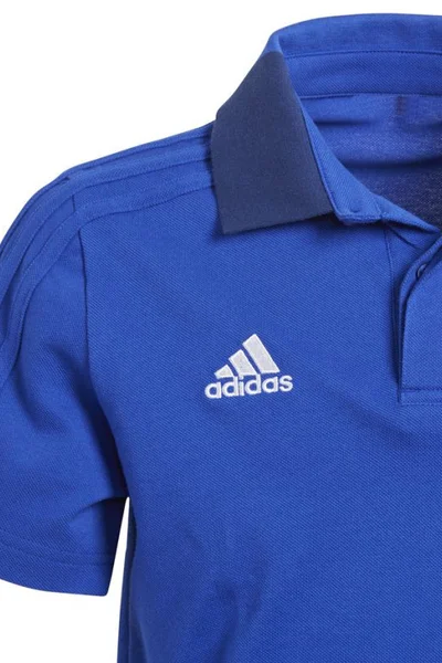 Modré dětské polo tričko Adidas Condivo 18 Cotton Polo CF4372