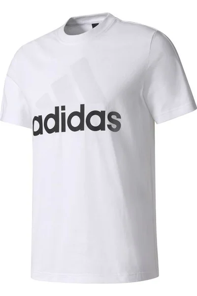 Pánské tričko adidas Essentials Linear Tee M - bílé