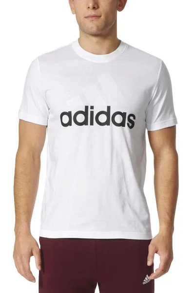 Pánské tričko adidas Essentials Linear Tee M - bílé