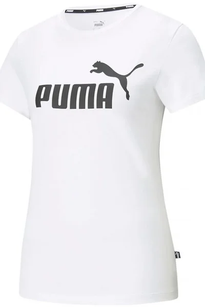 Sportovní dámské tričko Puma ESS Logo Tee bílá-potisk