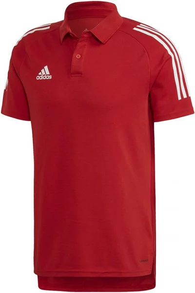 Červeno-bílé pánské tričko Adidas Condivo 20 Polo M ED9235