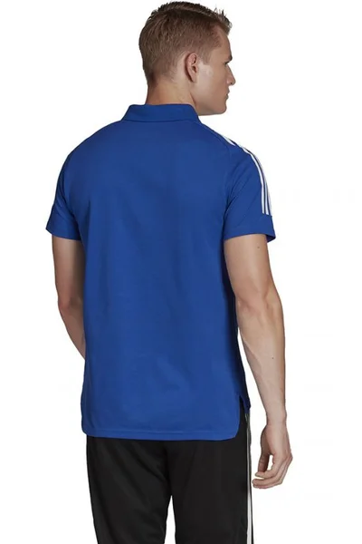 Modro-bílé pánské polo tričko Adidas Condivo 20 Polo M ED9237