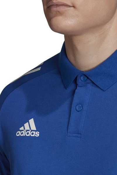 Modro-bílé pánské polo tričko Adidas Condivo 20 Polo M ED9237