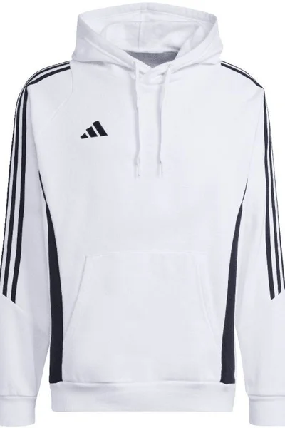 Mikina adidas Tiro Sweat s kapucí pro pány - bílá