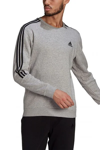 Každodenní pánská mikina adidas Essentials v šedé barvě