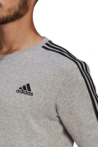 Každodenní pánská mikina adidas Essentials v šedé barvě