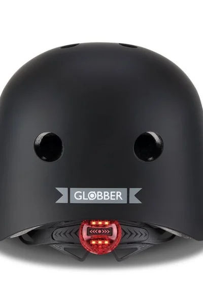 Bezpečná dětská cyklistická helma s LED světlem Globber