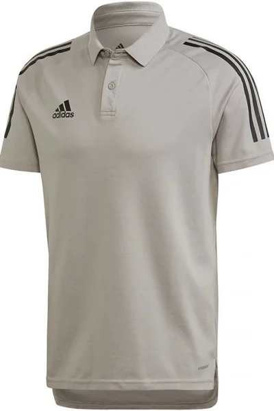 Šedočerné pánské polo tričko Adidas Condivo 20 Polo M ED9247