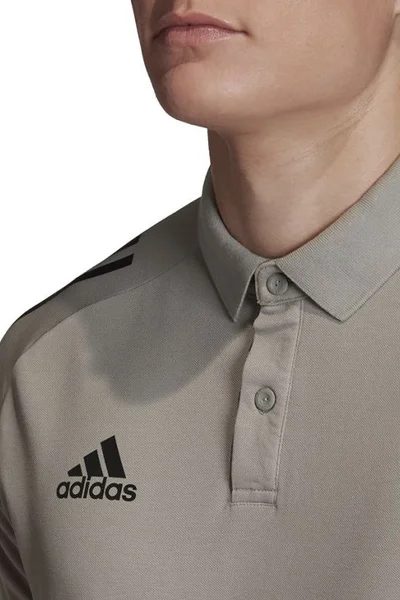 Šedočerné pánské polo tričko Adidas Condivo 20 Polo M ED9247