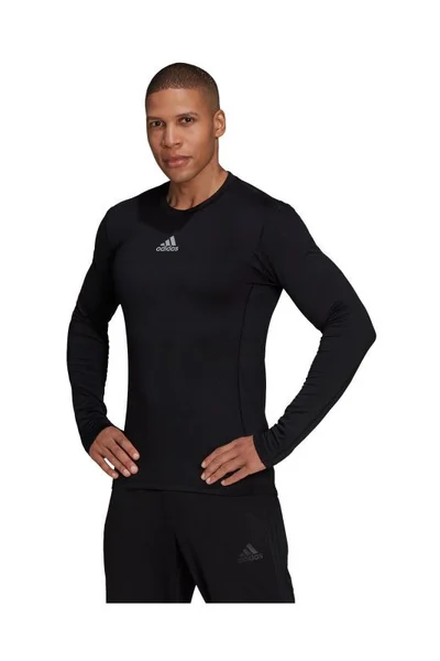 Černé pánské termo tričko Adidas TechFit Warm M H23120