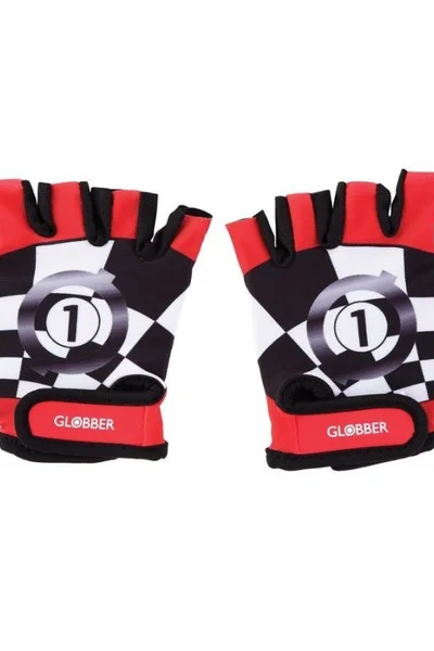 Koloběžkové dětské rukavice XS - Červené Racing Jr Globber