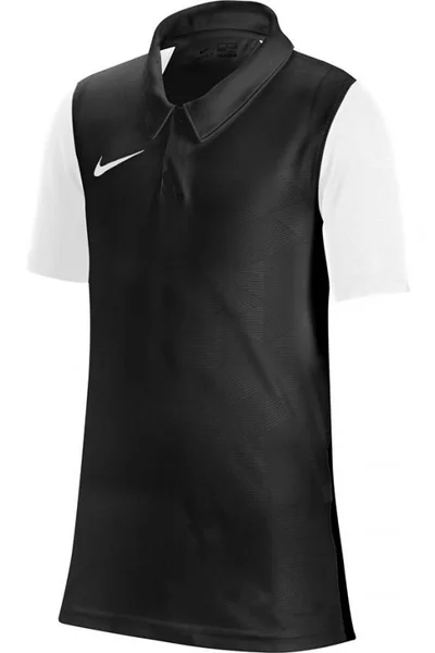 Černo-bílé dětské polo tričko Nike Trophy IV JSY SS JR BV6749-010