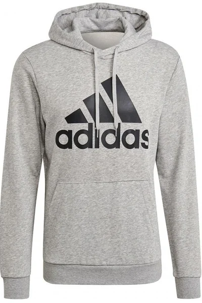 Adidas Pánská Mikina Essentials s Kapucí Šedá