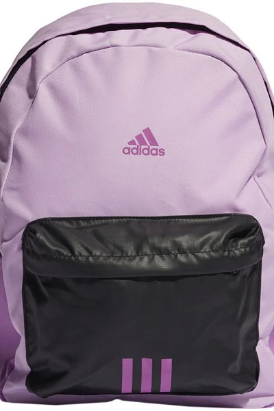 Adidas fialový sportovní batoh s 3 pruhy