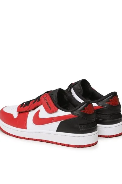 Pánské červeno-bílé Nike Air Jordan 1 Low FlyEase