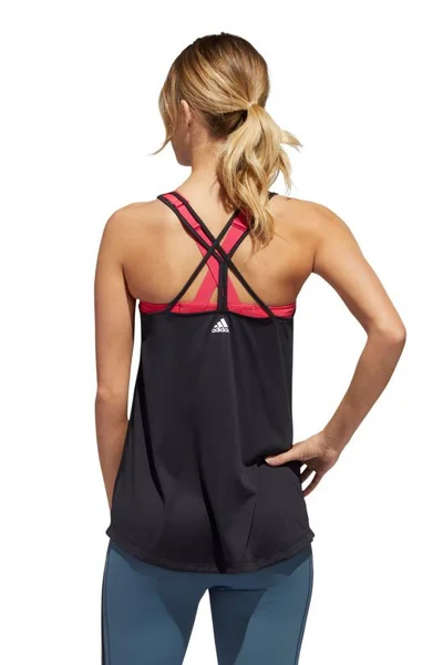 Černé dámské tílko Adidas Tunic Tank W FT3090