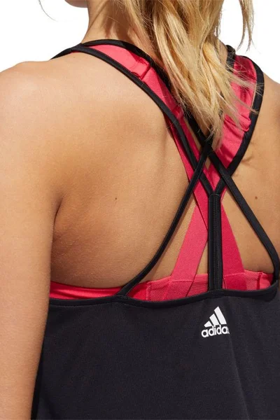 Černé dámské tílko Adidas Tunic Tank W FT3090