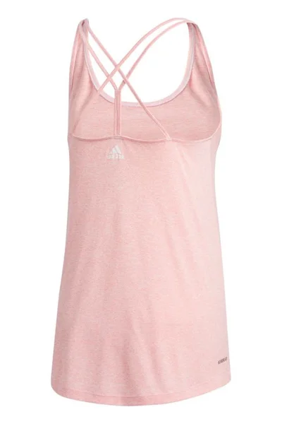 Růžové dámské tílko Adidas Tunic Tank W GK0306