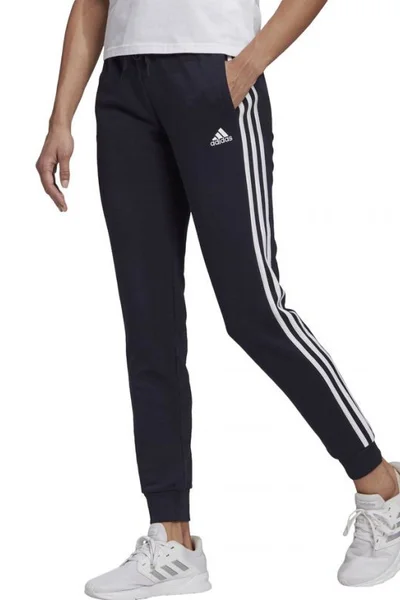 Dámské tepláky adidas Essentials Slim Tapered tmavě modré