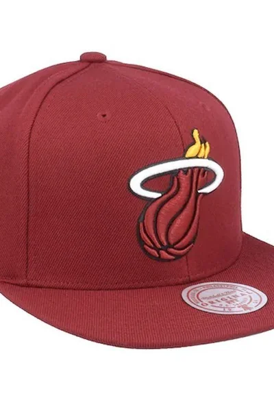 Mitchell & Ness NBA Miami Heat Snapback červená kšiltovka