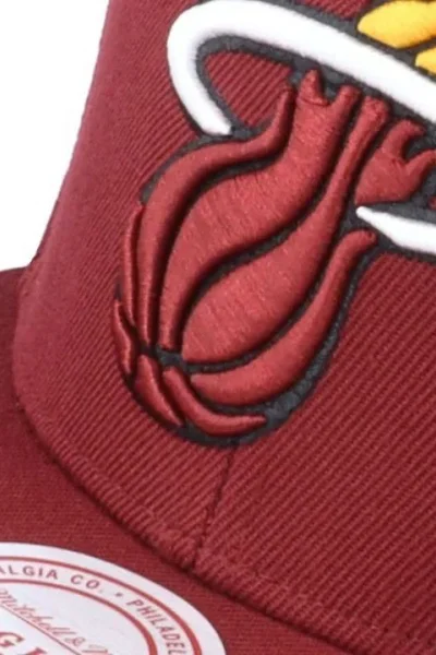 Mitchell & Ness NBA Miami Heat Snapback červená kšiltovka