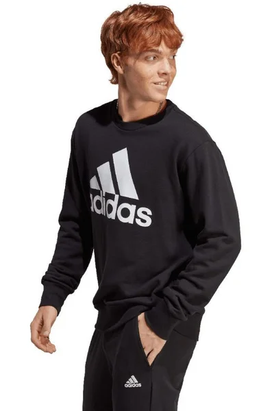 Černá pánská mikina adidas Essentials s velkým logem