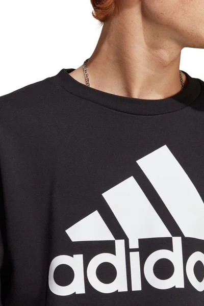 Černá pánská mikina adidas Essentials s velkým logem