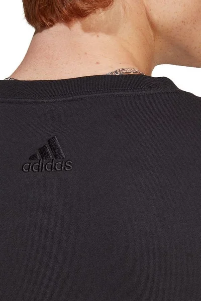 Černá pánská mikina adidas Essentials s velkým logem