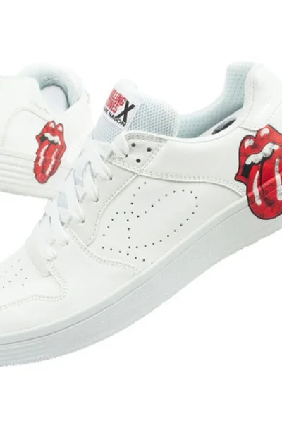 Boty Skechers Palmilla Rolling Stones Pánské Bílé