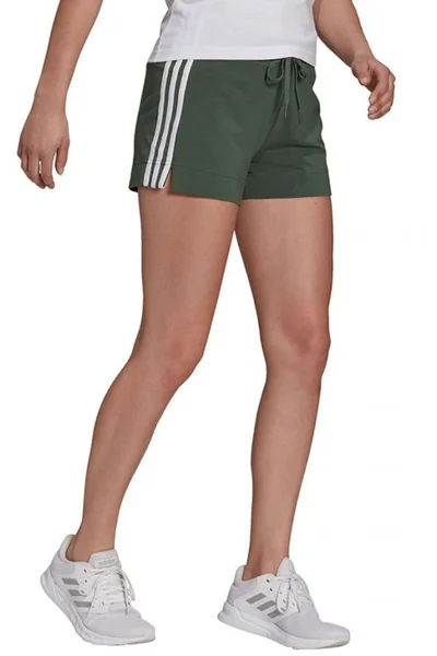 Dámské khaki šortky adidas Essentials Slim