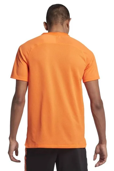 Oranžové pánské tréninkové tričko Nike Breathe Squad TOP SS M 859850-806