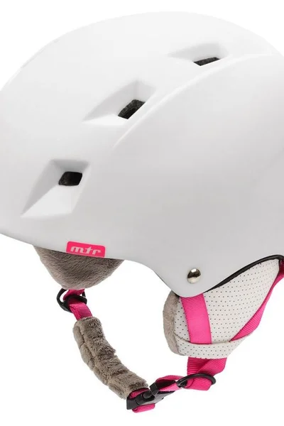 Lyžařská helma Meteor Kiona - Bílá Růže