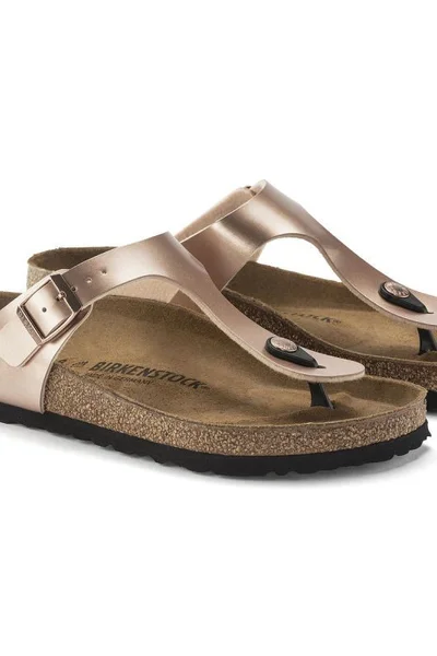 Dámské hnědo-béžové žabky Gizeh - Birkenstock