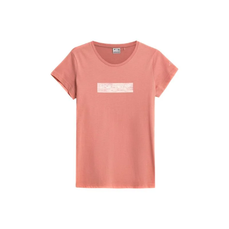Růžové dámské tričko 4F W H4Z21-TSD023