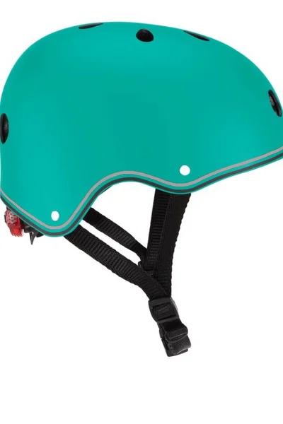 Bezpečnostní dětská cyklistická přilba Globber Emerald Green Jr