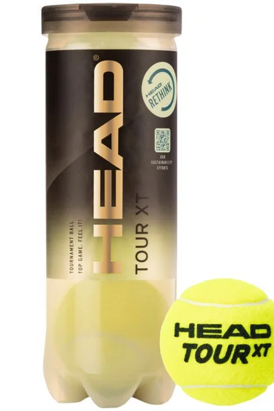 Head Žluté Tenisové Míče Tour XT - 3 ks